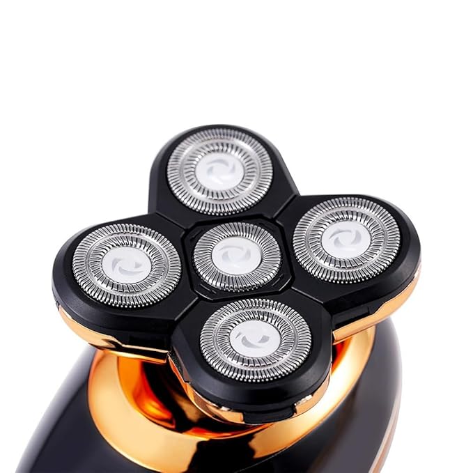 Head Shavers for Bald Men 5 In 1 Multi-cutting IPX7 Electric Razor Cut Beard Trimmer LCD Display Nose Ear Grooming Multi-use Bald Shaver