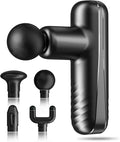 Mini Massage Gun for Deep Tissue Percussion - Portable Handheld Massager for Muscle Relaxation with 4 Massage Heads High-Intensity Vibration Rechargeable Small Massage Gun