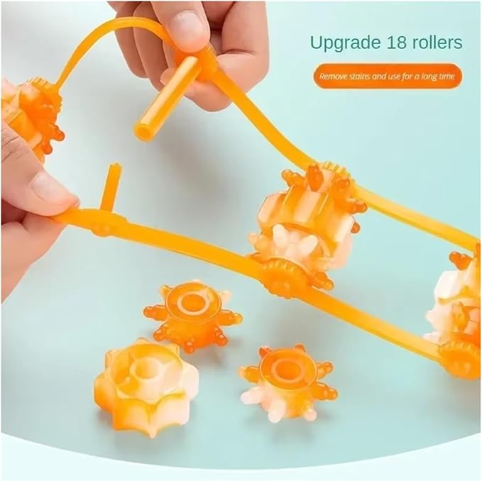 Multi-Function Hand-held Back Massager Roller Tool for Neck and Shoulder Muscle Relief(30 Rounds)