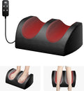 Foot Massager with Heat and Foot Massage Electric Foot Massager with Cord Remote Control Birthday Gifts for Mom and Dad (Black - Corded Electric)