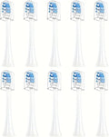4pcs Replacement Brush HeadsCompatible for Phlps H-X6064 H-X6930 H-X6730 Toothbrush Vacuum Bristle Nozzles(10pcs Blue)