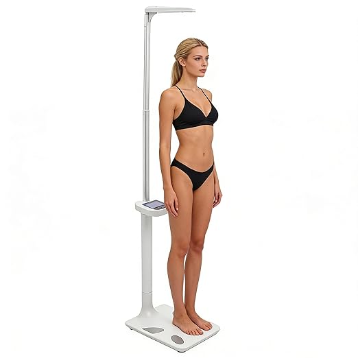 Multifunction Medical Body Weight Scale Ultrasonic Electronic Height and Weight Scale with LCD Weight Scale for Homes Gyms Beauty Salons Hospitals Schools