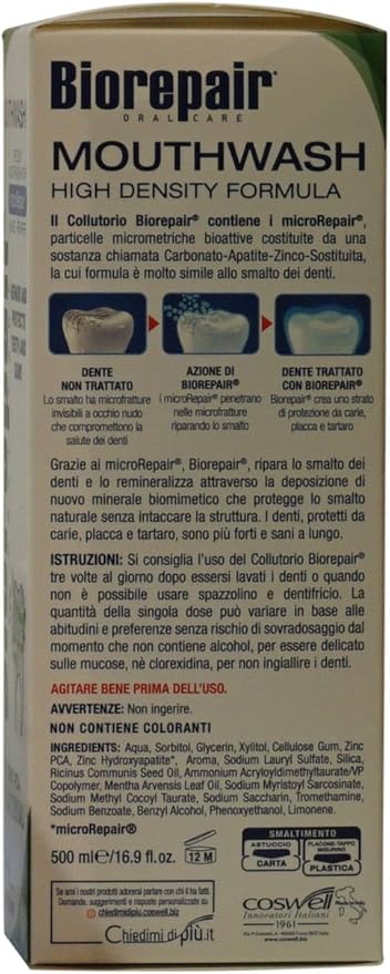 Biorepair: Collutorio Mouthwash 500ml/16.9 fl.oz - Pack of 3