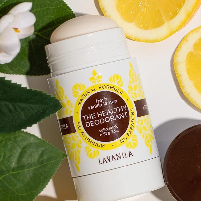 Lavanila Vanilla Lemon Deodorant for Women 2-Pack (2 Oz Each) - Natural Aluminum Free Solid Stick Deodorant Made In USA Vegan