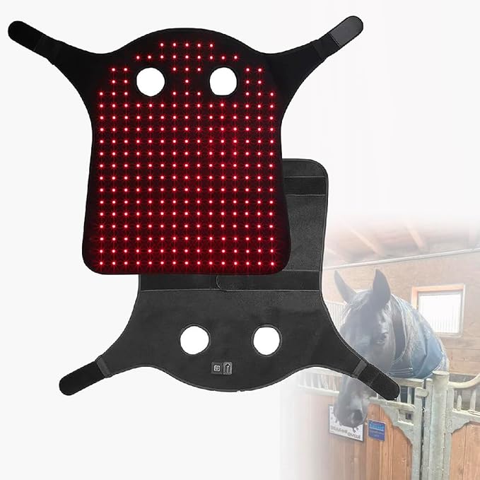 Equine Red Light Therapy 660nm 850nm Red Infrared Belt Red Light LED Horse Therapy Devic for Horse Head Horse Muscle Recovery