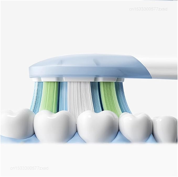 Original Replacement Brush Heads Compatible for XIAOMI Mijia Electric Toothbrush MES609/MES610 Pro Sonic Sweep Vibration Head(Standard 3 pcs)