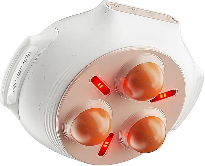 Gifts Portable Electric Abdominal Cellulite Massager Abdominal Stomach Massager 3 Massage and Red Light Hot Compress Adjustable Forward and Reverse Kneading for Indigestion Gas Constipation