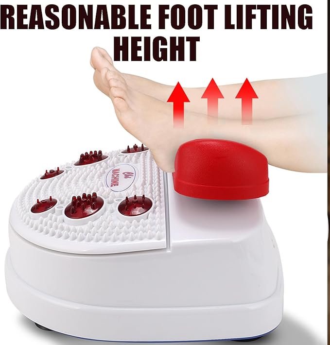 Foot Swing Massager Machine Passive Aerobic Leg Exerciser with Wired Control Adjustable Speed &amp Vibration for Muscle Relaxation Home Use Quiet Operation