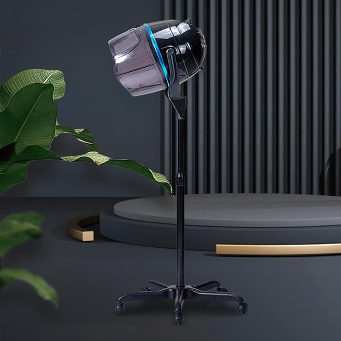 Professional Standing Hair DryerHooded Hair Dryer with Stand Adjustable Height125-160Cm 360 Swivel Temperature Timer Safe Use
