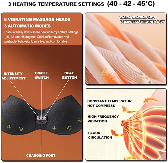 XLBionic Heated Massager Electric Deep Tissue 4D Kneading Massage Simulated Human Hand Design Tissue Massage Heated