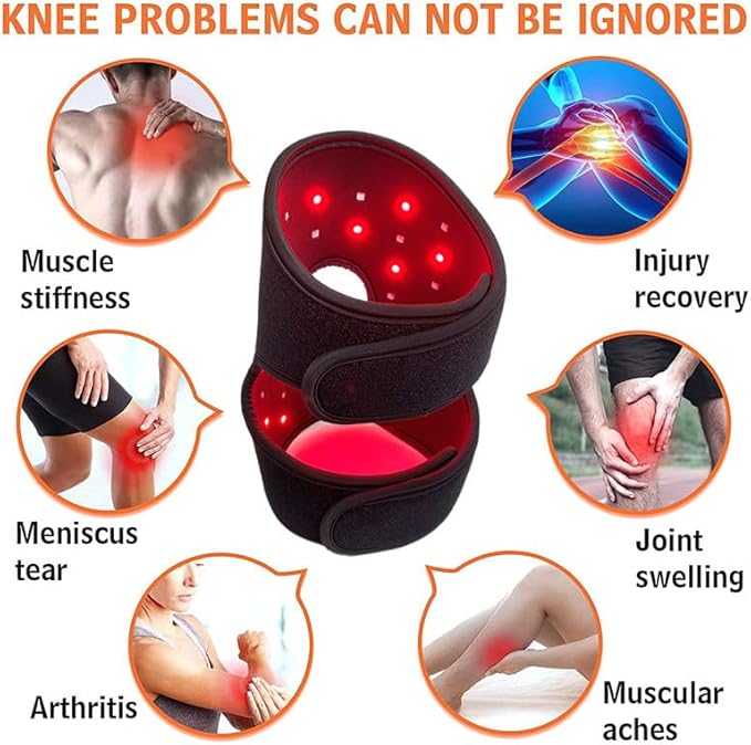 Infrared Light Therapy Belt with Partition Control 630nm 850nm red Light Therapy Wrap to Decrease Inflammation Wearable red Light Therapy Device to Improve Joint Inflammation for Body (Black)