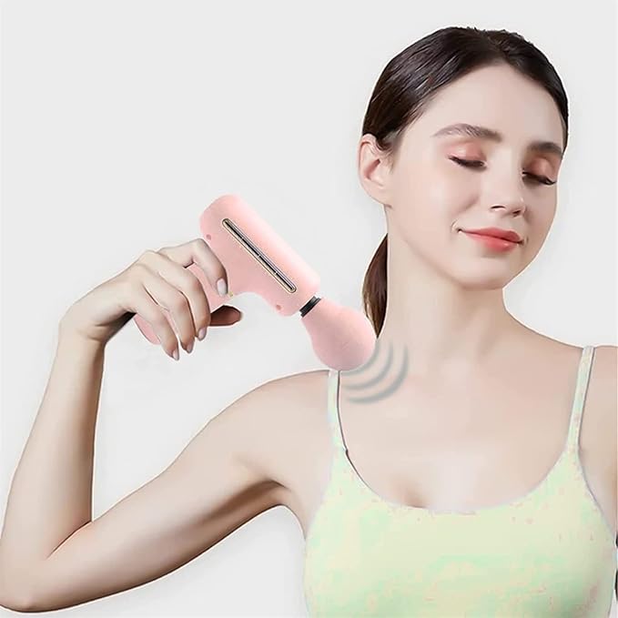 Massage Gun Muscle Massage Gun Deep Tissue Massager Handheld Deep Tissue Muscle Massager with 4 Adjustable Speed for Pain Relief  Back Massager Portable Quiet Handheld Massager Gifts for HimMen (
