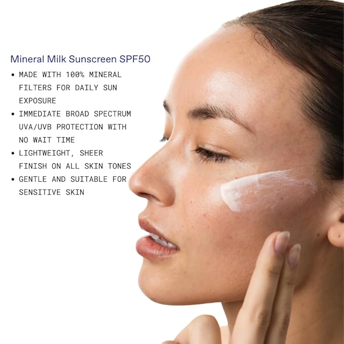 KORRES Greek Yoghurt Mineral Milk Fluid Sunscreen Lightweight Face Sunscreen for Daily Hydration Mineral UV Protection Sensitive Skin Friendly SPF for Face Vegan Travel Size 1.35 Fl Oz