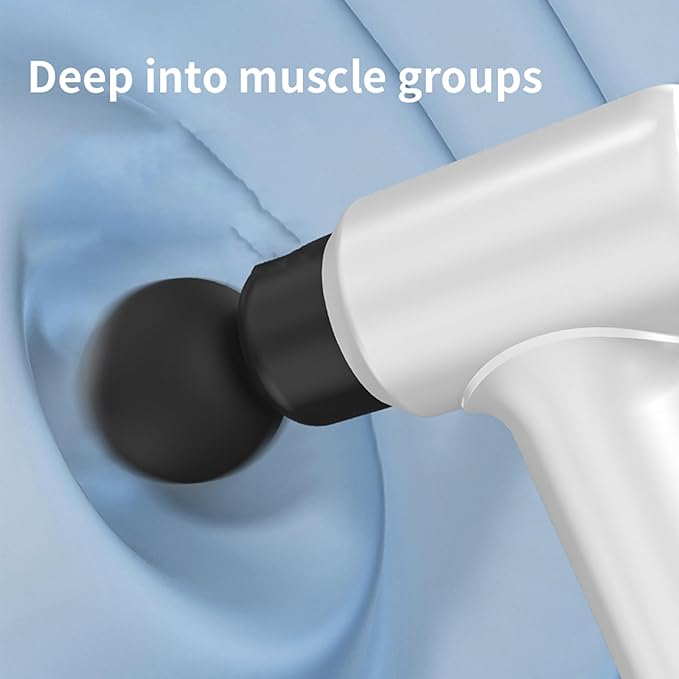Handheld Massage Gun Massage Tool for Muscle Relaxation Gift Electric Massager Muscle Relaxation Lightweight Portable Cordless Back Massager for Women Men Body Relax