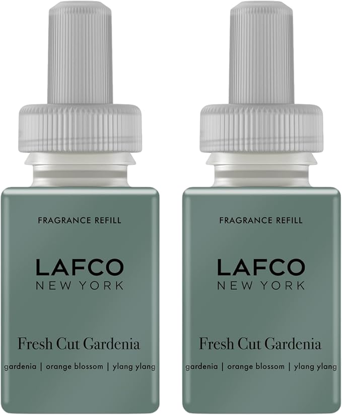 LAFCO New York Pura Smart Device Refill Fresh Cut Gardenia - Pack of 2 - Each Vial Delivers Up to 2 Weeks of Fragrance Life - Made in the USA