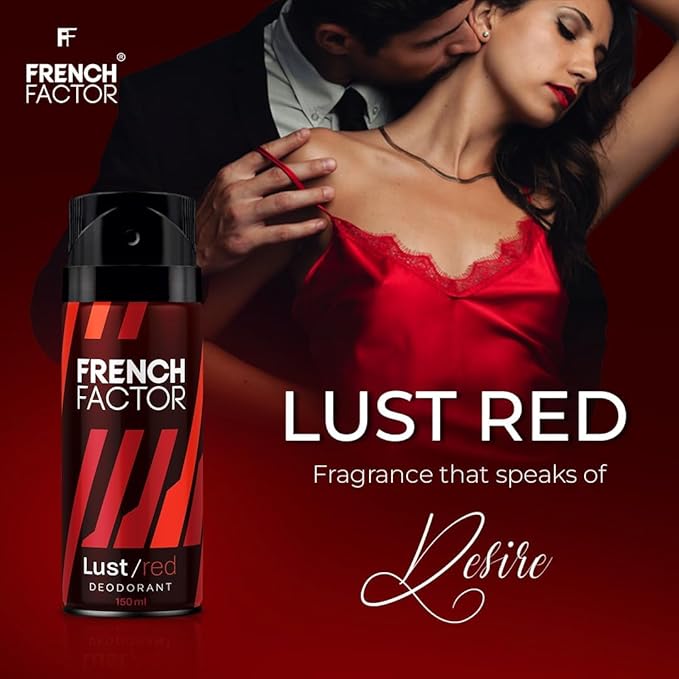 VIVA Deodorant Body Spray For Men|Lust Red and Fugo Black (150ml Pack of 2)
