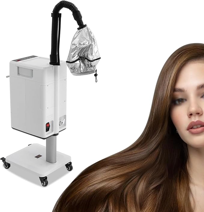 DNYSYSJ Hair Steamer Machine Stand up Steamer Nano Steamers with 6 Modes &amp Adjustable Temperature Professional Pattern Hair Treatment Steamers for Hair Dry Damaged Hair at Home &amp Salons