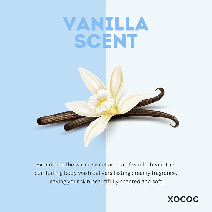 Vanilla Milk Body Wash Gentle Moisturizing Body Wash for Soft Smooth Skin Creamy Foaming Formula with Milk Protein &amp Vanilla Scent For All Skin Types 33.8 fl oz