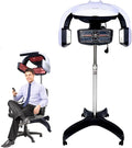 Multifunction Professional Hair Dryer High Power Hairdressing Dryer with 5 Heating Discs &amp 360° Swivel Adjustable Arm Salon Hair Color Processor (Wall Mount/Vertical) 110V-Vertical