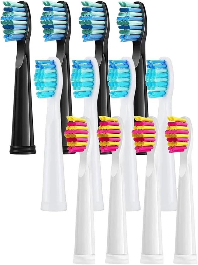 Compatible for 4 Pcs Toothbrush Head Bristle Refill(4 Pcs White)