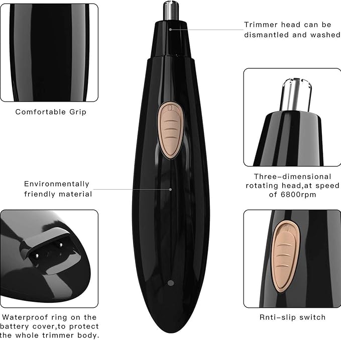 zhanghong Nose Hair TrimmerNose Trimmer for Nose Painless TrimmingEars and Eyebrows Professional ClipperTrimmer for Men Women