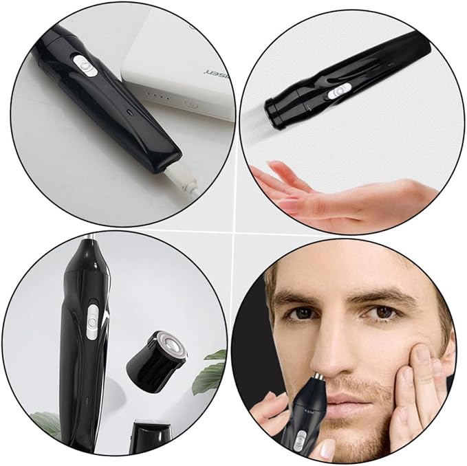 Beaupretty 2sets Electric Nose Hair Trimmer Rounded Blades Easy to and Women Personal Grooming Multi-Functional Hair Cutter Low Noise