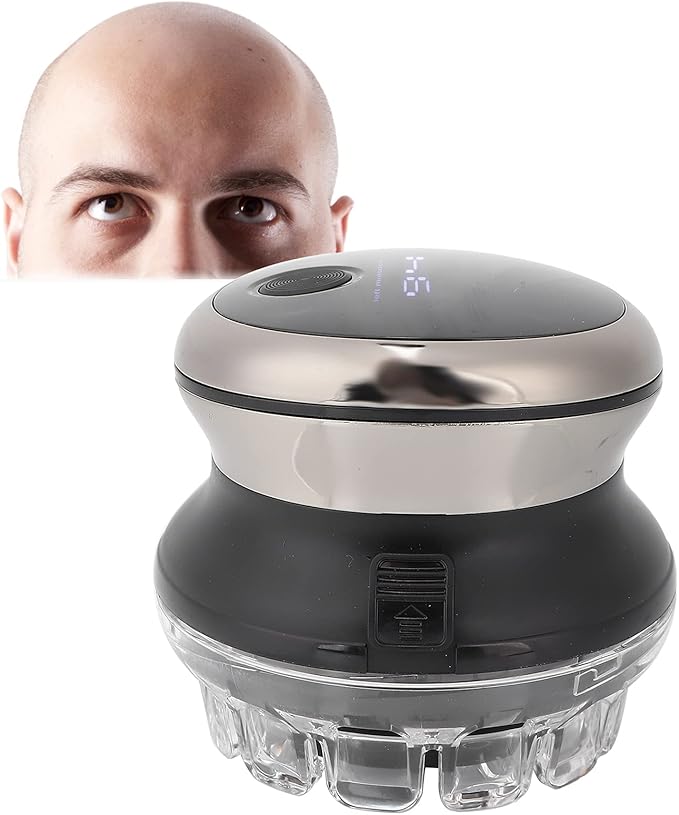 Electric Head Shaver 360° Flying Saucer Blade Head Electric Mens Cordless Wet Dry Bald Head 60M Use Time Mens Hair Cutter Grooming Kit Gifts for Father Flying Saucer Blade Electric Head Shaver