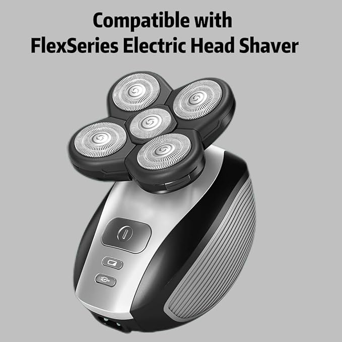 Shaver Replacement Blades Compatible with Shaver Head5 Blades Shaver Replacement Heads Replacement Blades for Bald Men(4 pcs)