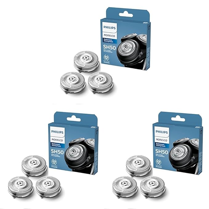 Philips Replacement Head for Series 5000 ShaversSH50/52(Pack of 3)