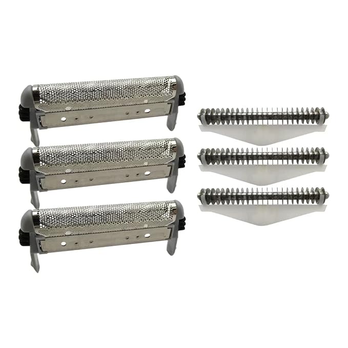 Foil and Cutter Set Compatible with Remington MicroScreen 3 TCT MS3-2000 MS3-2700 MS3-3000 MS3-3500 MS3-3700 MS3-4000