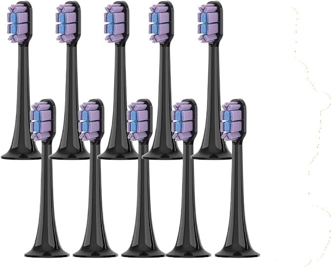 5/10PCS Replacement Brush Heads Compatible for Mes604 Sonic Electric Toothbrush Bristle with Caps Sealed Pack(10Pcs Adapts to T700)