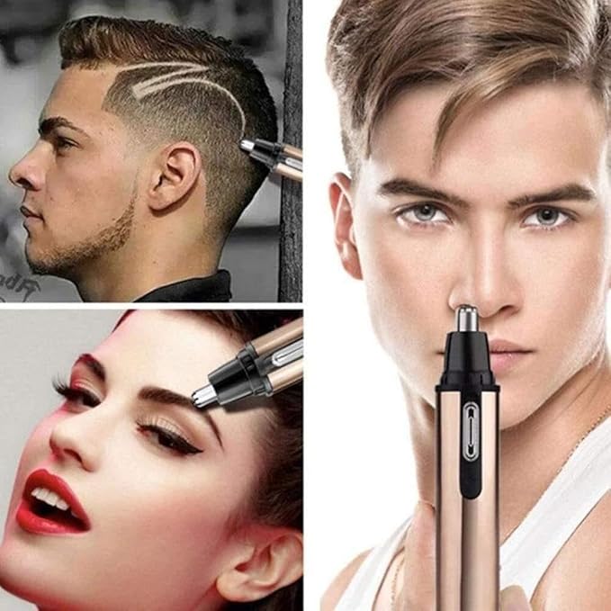 Nose Hair Trimmer-Professional Painless Ear and Nose Hair Trimmer for Men and Women Waterproof Dual Edge Blades for Easy Cleaning Electric Trimmer USB Charging