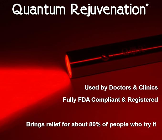 Quantum Rejuvenation® - Free 2-Day air UPS Shipping in Continental US - Red Light Therapy Device - FDA Registered Advanced Pain Relief - Medical Grade
