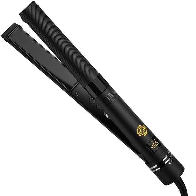 HOT Tools Pro Artist SmoothWave Vibrating Flat Iron | Hair Straightener for Ultra Sleek Hairstyles Turn on Vibration Technology for Super Smooth Results