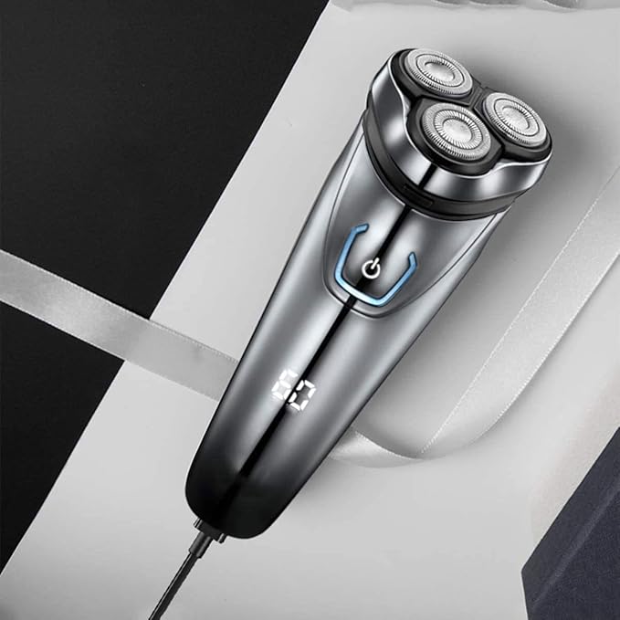 Electric Razor for Men Shavers for Men Rotary Shaver Razor Wet and Dry with Pop-Up Trimmer IPX7 Waterproof USB Rechargeable