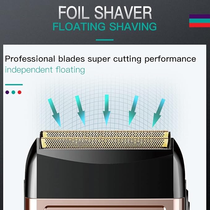 Electric Razors for Men Rechargeable Shaving Machine Electric Razor for Men Electric Shaver Beard Razor Wet-Dry Dual Use Waterproof Fast Charging
