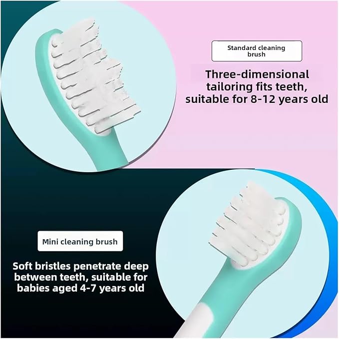 Kids Replacement Electric Toothbrush Heads Compatible For Philipss Kids HX6042 HX6032 HX6311 HX6312 HX6322 HX6321 HX6320 HX6340HX6352(8PCS mini heads)