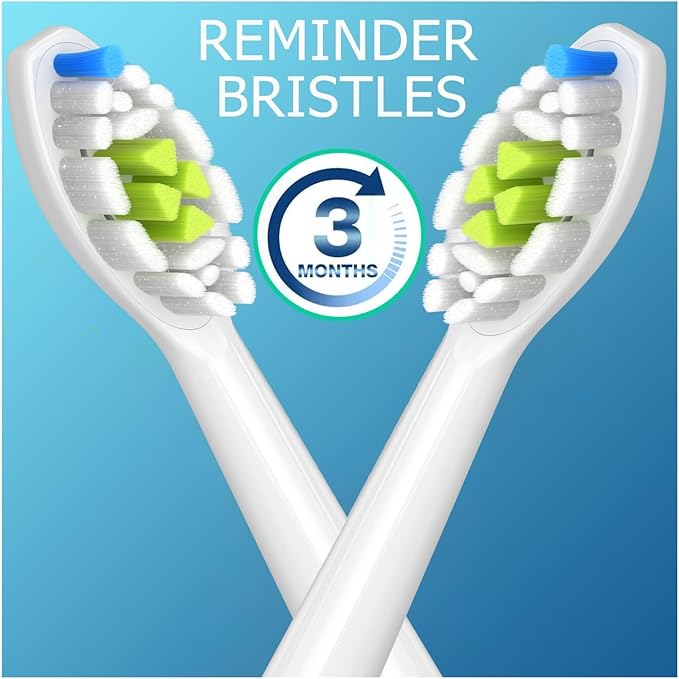 4/8/12/16pcs Replacement Toothbrush Heads Compatible with Philips Electric Brush Head 4100 6500 6100 7500 5300 1100(16pcs Black)