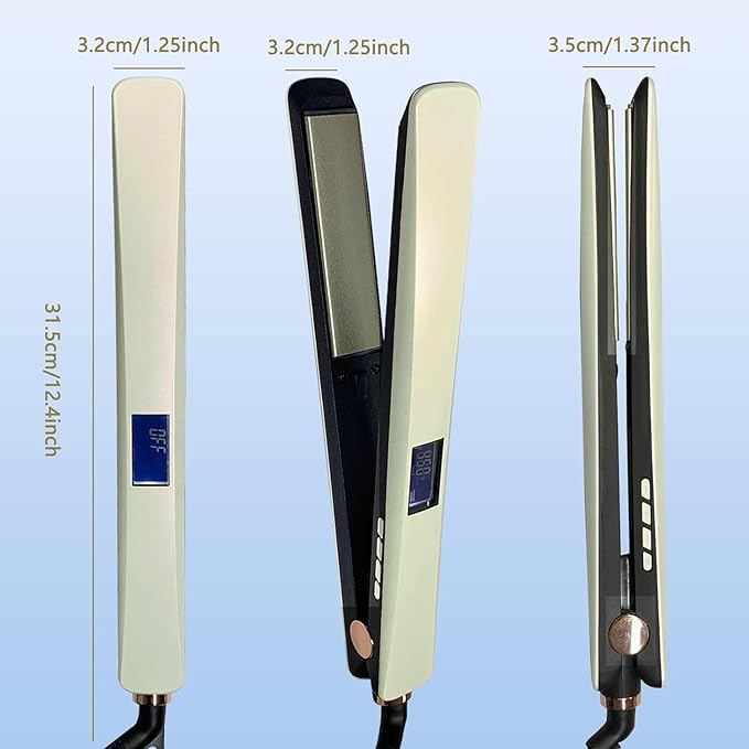 Professional Hair Straightener with LCD Display Digital Flat Iron for Women and Men Titanium Styling Tool