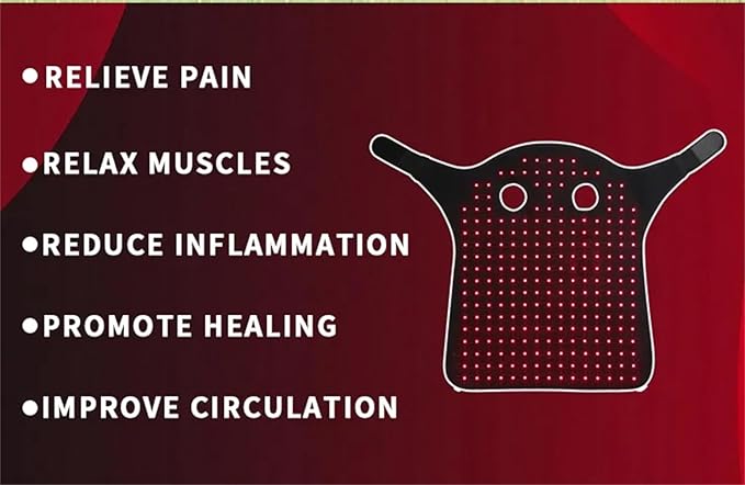 Red Light Therapy for Horses Head 660nm 850nm Wearable Near Infrared Light Cap Rechargeable 15 mins Timer for Equine Head Pain Relief M