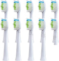 10PCS Replacement Toothbrush Heads Compatible for D5/D5S/D5Z/D8X/D8Z/D9/D10 Soft Electric(10PCS White)