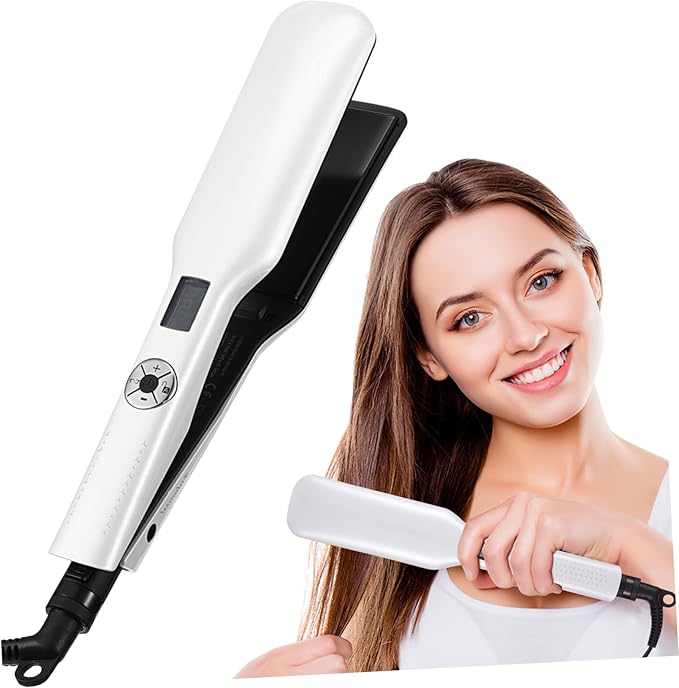 Dual Function Hair Straightener Iron Curler PTC Heated Ceramic Plates Quick Heat Styling Tool for Women Girls