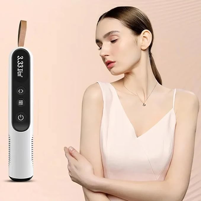 Portable 308nm Light Therapy LCD Display LED Therapy Light Timer Control for Home Use 2.25cm2 (Non-Rechargable)