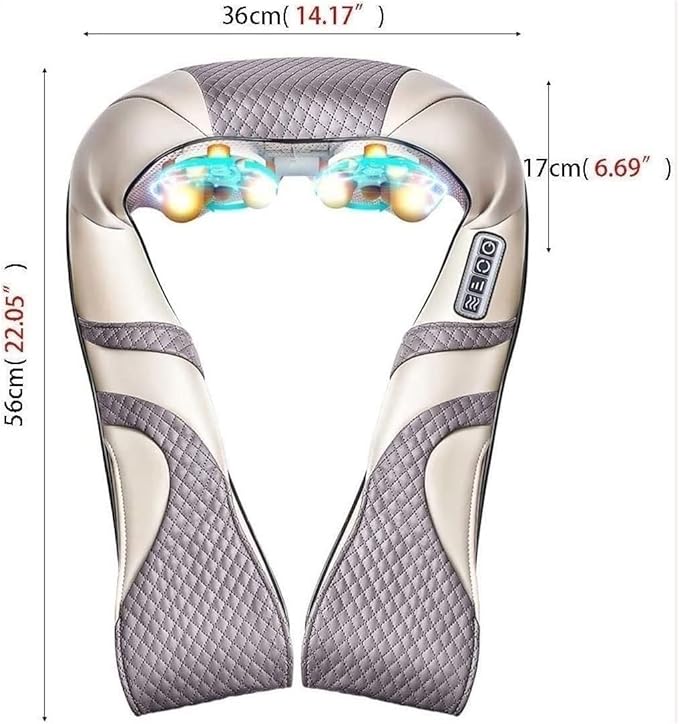 TOEWOE Neck Massager Neck and Back Massager with Heat Electric Deep Tissue Kneading Massage for Neck Shoulder Back Foot Leg Muscles Pain Relief
