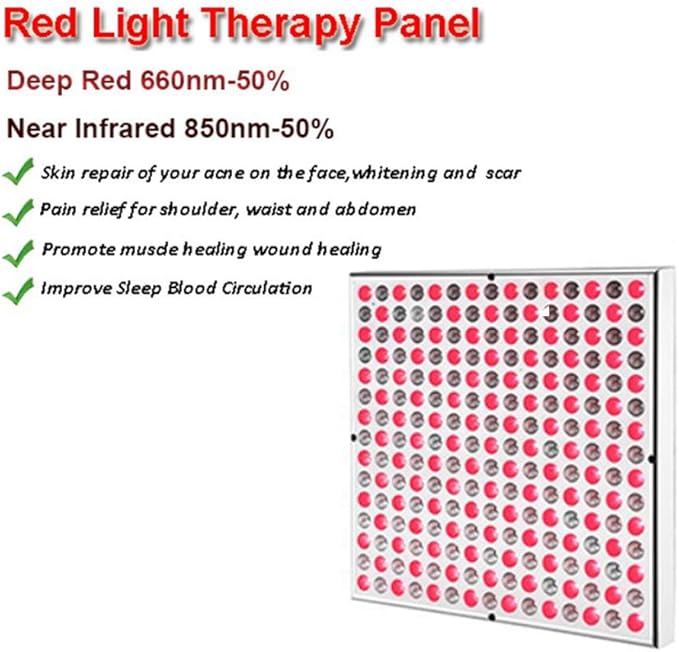 Deep Red 660nm and Near Infrared 850nm LED Light Therapy Devices or Muscle Pain &amp Pain Relief Improves Blood Circulation