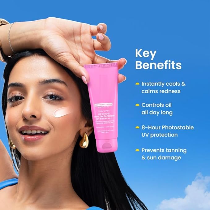 Aqua-Gel Sunscreen SPF 50 PA++++ for Oily Skin | In-Vivo Tested | 100% New-Gen UV Filters | Prevents Tan | Controls oil Cools &amp Mattefies | For oily combination &amp normal skin | For Men &amp