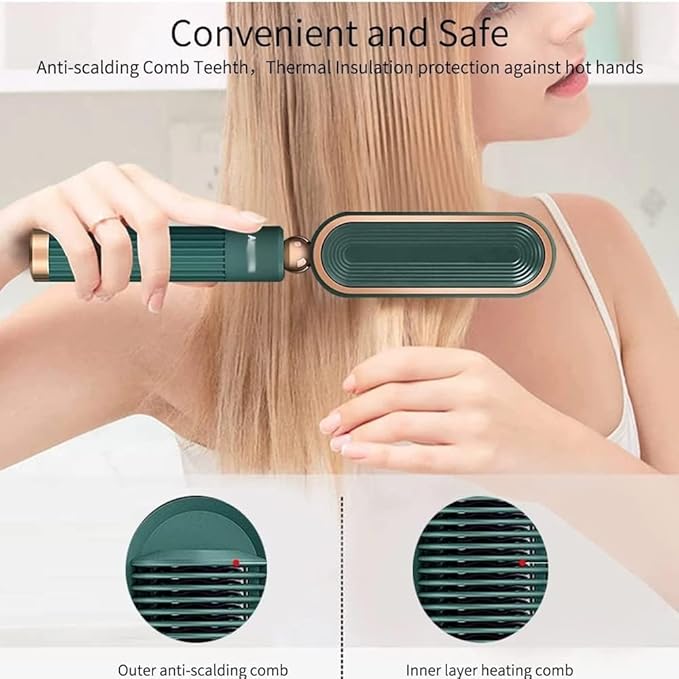 Hair Straightener Comb Seven-Speed Adjustable Smart Multifunctional Hair Curler Negative Ions Hairdressing Tool Styling