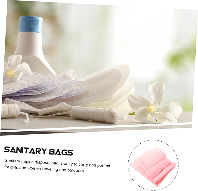 NOLITOY 4sets Feminine Disposal Bags Sanitary Napkin Bag Odorless Tampon Storage for Women 100pcs*4
