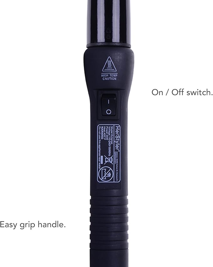 Herstyler Grande Ceramic Curling Iron and Herstyler Biotin Hair Growth Serum Set