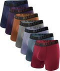BAMBOO COOL Men's Ultra ComfortSoft Underwear Moisture Wicking &amp Breathable No Ride Up Boxer Briefs with Fly Multipack